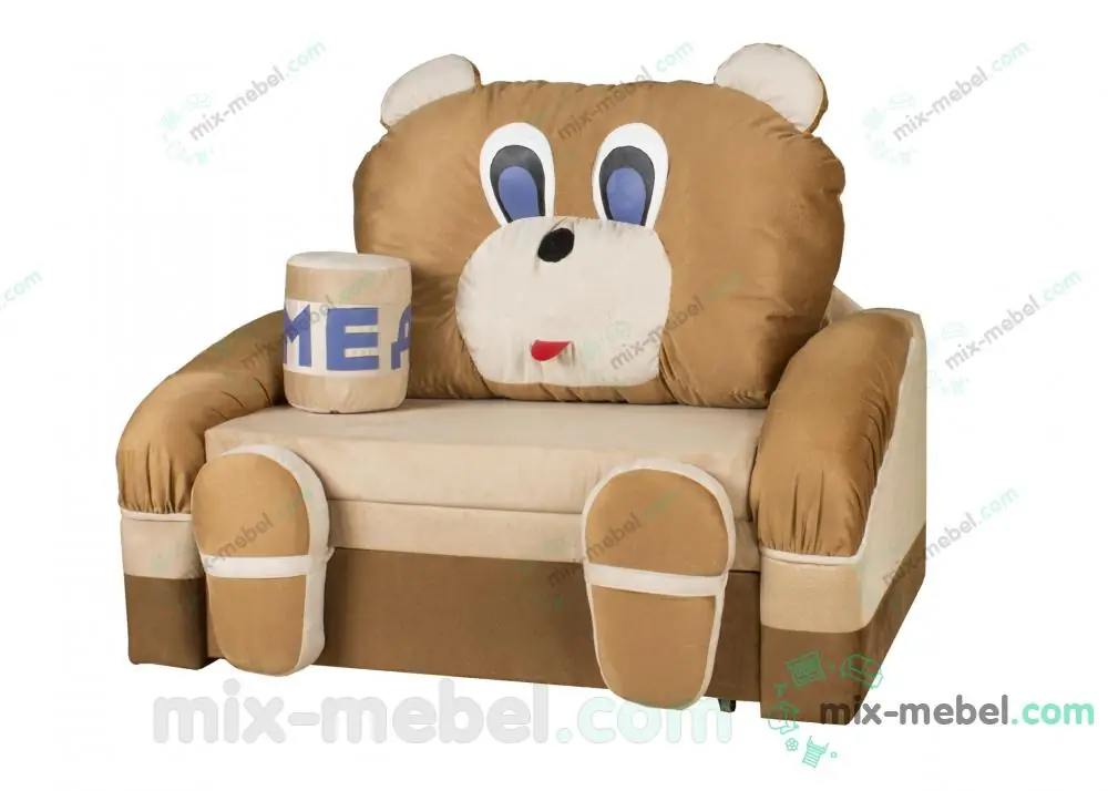 Детский диван Мишка с медом Выкатной